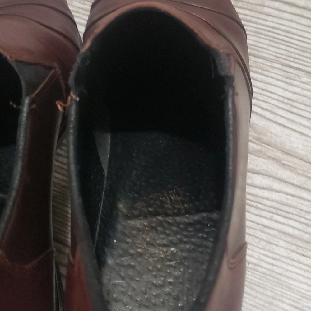 Rieker brown low heel woman loafers size 7.5
